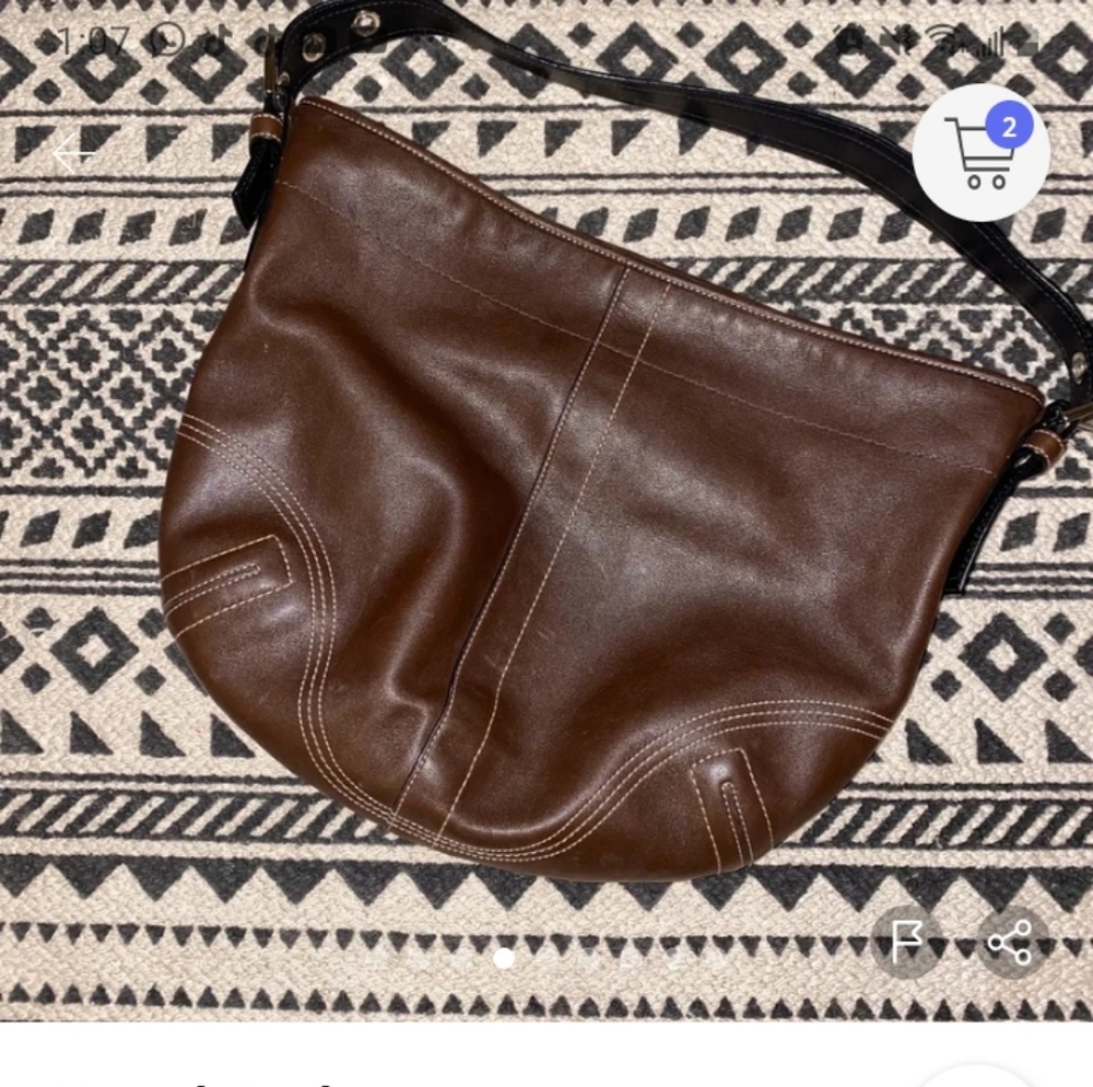 Coach  shoulder  bag leather